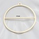 1 pendentif rond  laiton texturé or 18kt 41x38mm