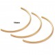 1 Perle intercalaire  tubulaire laiton or 24kt 56x2mm