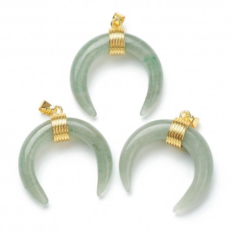 1pendentif pierre corne jade nephrite