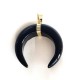 1pendentif pierre corne onyx