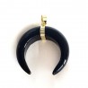 1pendentif pierre corne onyx