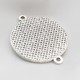 4 supports cabochon connecteur argent vieilli 25mm