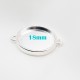 4 supports cabochon connecteur argent vif 18mm