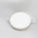 4 supports cabochon connecteur argent vif 18mm