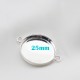 4 supports cabochon connetceur argent vif 25mm