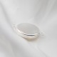 4 supports cabochon connetceur argent vif 25mm