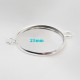 4 supports cabochon connecteur argent vif 25mm