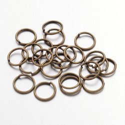 50 anneaux de jonction 8  mm   bronze 0.8mm