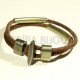 1fermoir crochet  plat fermoir T bronze pour cuir rond