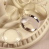 2 supports bagues cabochons  métal argenté clair 14mm