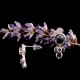 2 boucles d'oreille puce noeud papillon acier   16x7mm
