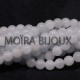 20 perles pierre  jade naturelle  ronde bleu amazonite clair 6mm