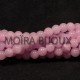 10 perles pierre  jade naturelle ronde lilas pâle 6mm