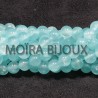 20 perles pierre jade ronde bleu ciel 6mm