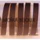 1 M cuir plat lisse  vachette chocolat 8mm largeur