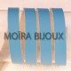 1 M cuir plat lisse  vachette bleu turquoise 10mm largeur