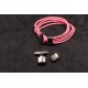Fermoir crochet toggle zamak argenté 2 pièces 23x18mm et 13.5x8.5mm