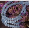 20 perles oeil de  chat rondes bleu turquoise 4mm