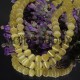 20 perles oeil de  chat rondes jaune sable 4mm