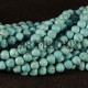 20 perles  pierre jade ronde  bleu veiné noir 4mm