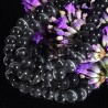 20 perles oeil de chat gris souris ronde 5mm