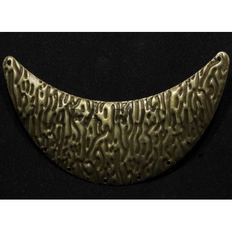 plastron connecteur demi-lune bronze  86x6mm