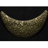 plastron connecteur demi-lune bronze  86x6mm