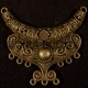 1grand chandelier connecteur bronze ethnique 53x62mm