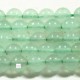 20 perles pierre jade aventurine  vert pâle ronde 4mm