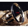 2 supports bague cabochon laiton argent 23/24mm