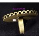 bague support cabochon ovale bronze 30x40mm