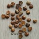 2 cabochons pierre naturelle jaspe beige noir rond 10mm