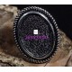 bague support cabochon ovale argenté 18x25mm