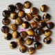 2 cabochons pierre naturelle oeil de tigre  10mm