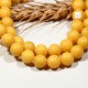 10 perles pierre  jade jaune  8mm rondes