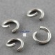 50 anneaux simple  acier inoxydable rond  4x0.5mm