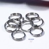50 anneaux double  acier inoxydable rond  6x1mm