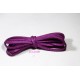 1 mètre  cordon suédine plat prune aspect satiné brillant  3x1,5m