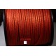 1 mètre  cordon suédine plat rouge aspect satiné brillant  3x1,5m