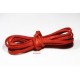 1 mètre  cordon suédine plat rouge aspect satiné brillant  3x1,5m