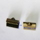 x20 attaches ruban laiton a pointillé 10x6mm