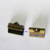 x20 attaches ruban laiton a pointillé 10x6mm