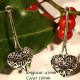 2 pendentifs coeur laiton ciselé plaqué argent mat 41x16mm