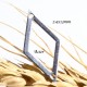 2 Connecteurs acier inoxydable forme losange petit modèle  24x13mm