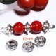 20 Perles intercalaires soucoupe 6,5mm couleur argent
