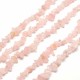 perles de pierre naturelle chips quartz rose   (320perles)  82mm