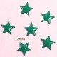 6 sequins étoile emaille  laiton vert 12mm