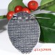 1 support cabochon broche argenté41x30mm +cabochon ovale 20x30mm