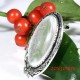 1 support cabochon broche argenté41x30mm +cabochon ovale 20x30mm