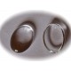 5 supports cabochon de verre ovale 13x18mm pour insertion image